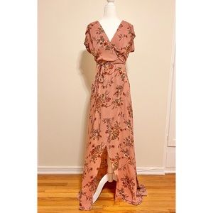 Brand new: Pink Floral Maxi Dress Size S/Tall